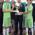 Islamabad and PFF President with National U14 Championship winners trophy Islamabad and PFF President with National U14 Championship winners trophy
