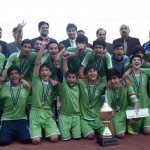 Islamabad pose with National U14 Championship winners trophy Islamabad pose with National U14 Championship winners trophy