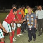 PMC Athletico vs KPT players meet guest Yunus Changezi, former Sports Minister of Balochistan