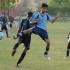 Abdullah Shamsuddin of PNEC and Hamza Aftab of BU in action at the AKU Inter University Football Final Match