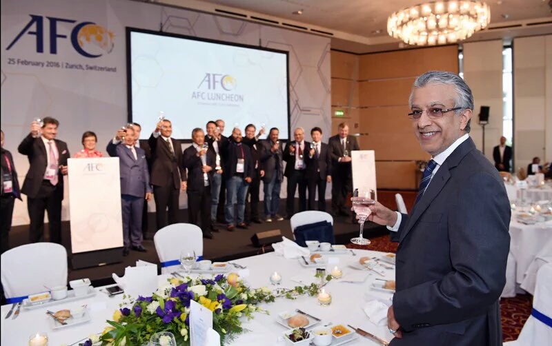 AFC - including Faisal Saleh Hayat - pledging support to Sheikh Salman for 2016 FIFA elections