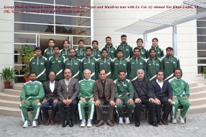 Pakistan team for 2013 friendlies vs Nepal and Maldives