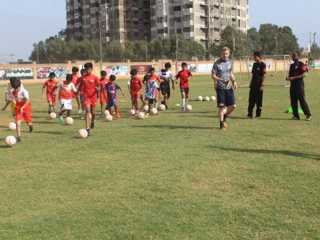 German coaches impressed by football talent at KUFC [Express Tribune]
