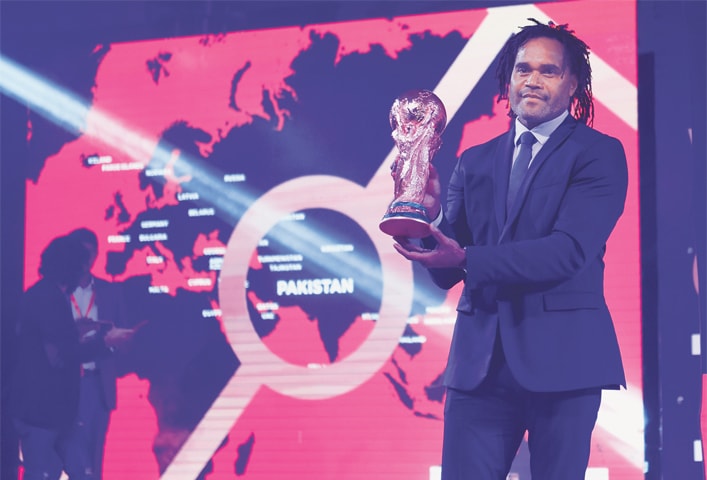 FIFA World Cup Trophy gets rapturous welcome in Pakistan [Dawn]