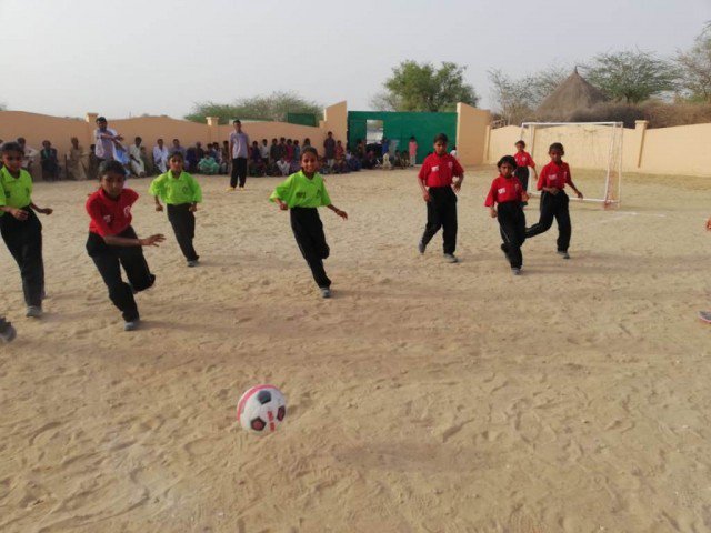 When football quenched the thirst of Thari girls [Express Tribune]