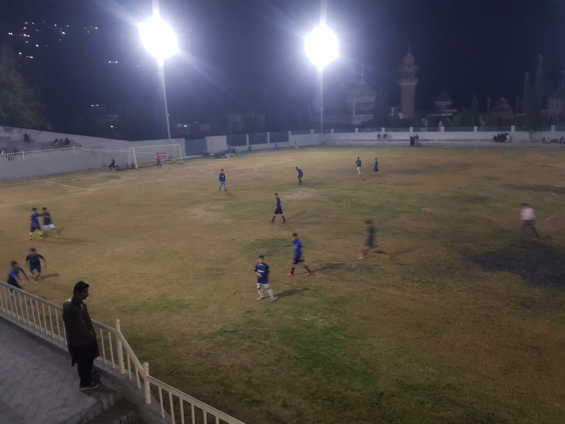 First Football Match with Floodlights held in Chitral