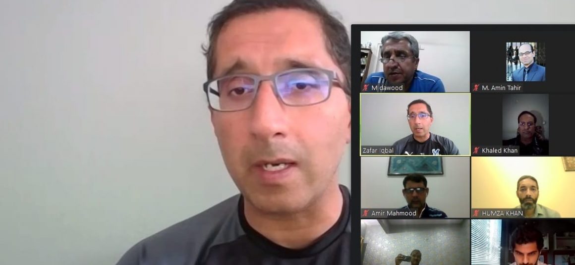Sports medicine expert Dr Zaf spoke with Pak football fraternity [Geo]