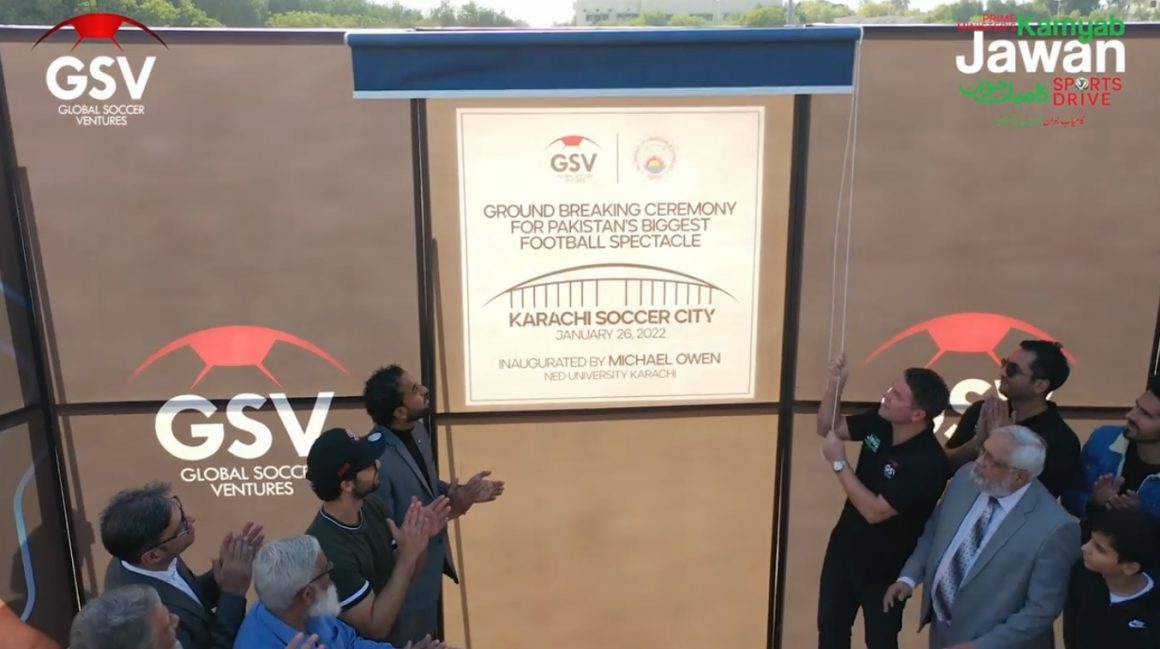 Owen-led GSV, NED University unveil ‘modern’ $12M stadium with running track around pitch [Dawn]